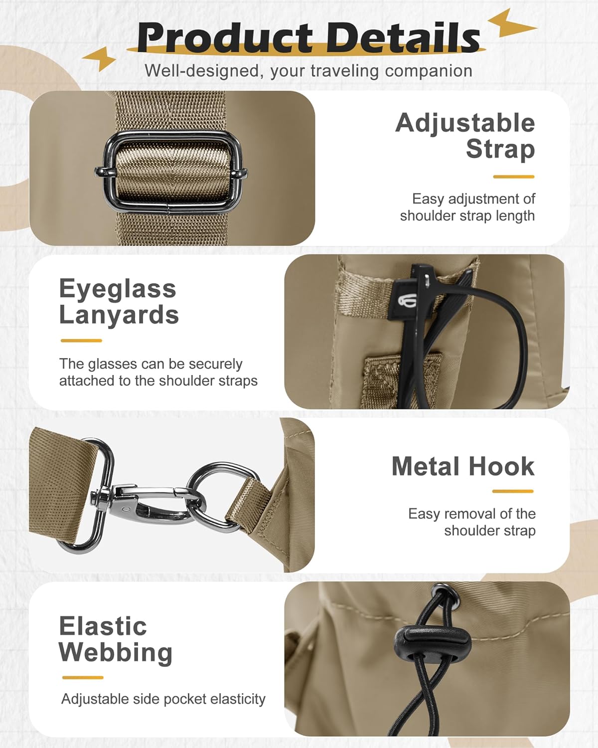 Small Black Sling Crossbody Backpack Shoulder Bag for Men Women, Lightweight One Strap Back Pack Sling Bag Backpack for Hiking Walking Biking Travel Cycling USB Charger Port-Nylon