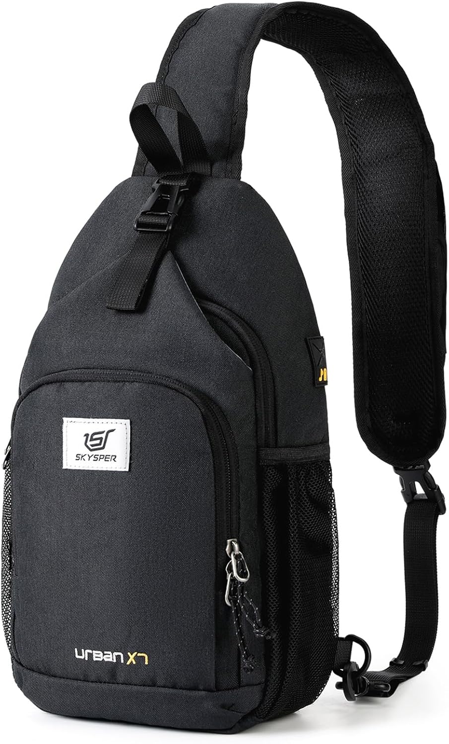 Sling Bag RFID Crossbody Sling Backpack Cross Body Shoulder Bag Travel Hiking Daypack for Women Men(Beige)