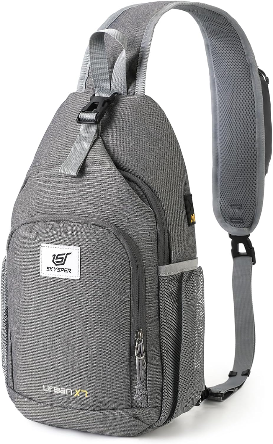 Sling Bag RFID Crossbody Sling Backpack Cross Body Shoulder Bag Travel Hiking Daypack for Women Men(Beige)