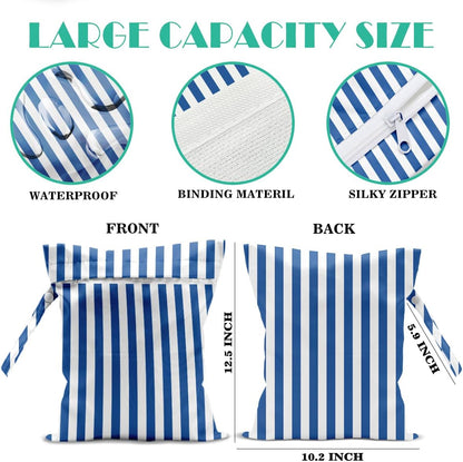 Beach Bags Waterproof Sandproof Large Beach Bag Wet Dry Bags Wet Clothes Bag With Zipper for Swimsuits Travel