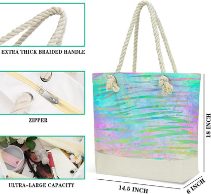 Beach Bags Waterproof Sandproof Large Beach Bag Wet Dry Bags Wet Clothes Bag With Zipper for Swimsuits Travel
