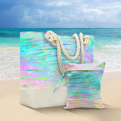 Beach Bags Waterproof Sandproof Large Beach Bag Wet Dry Bags Wet Clothes Bag With Zipper for Swimsuits Travel