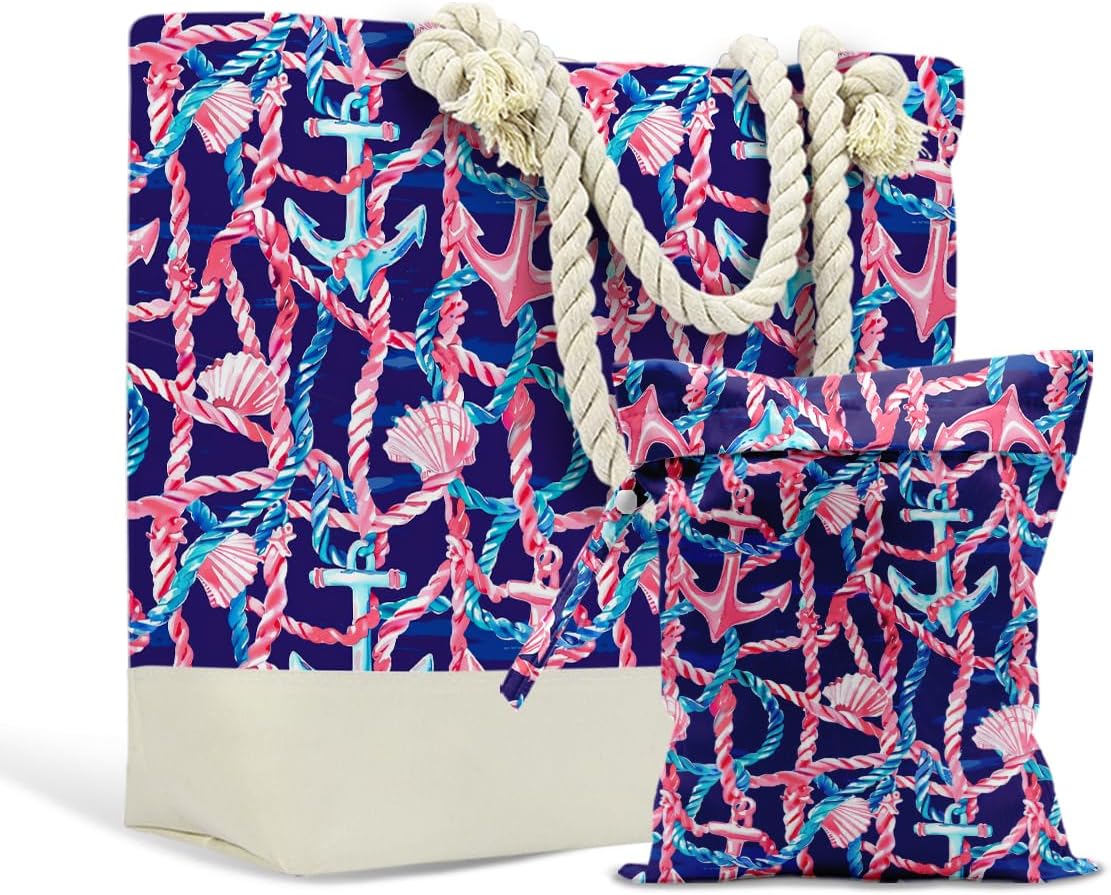 Beach Bags Waterproof Sandproof Large Beach Bag Wet Dry Bags Wet Clothes Bag With Zipper for Swimsuits Travel