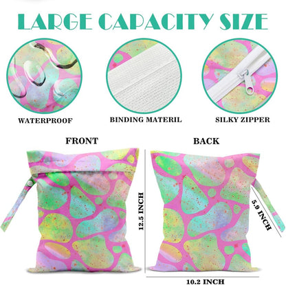 Beach Bags Waterproof Sandproof Large Beach Bag Wet Dry Bags Wet Clothes Bag With Zipper for Swimsuits Travel