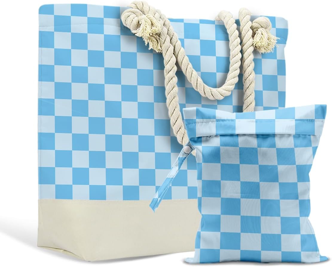 Beach Bags Waterproof Sandproof Large Beach Bag Wet Dry Bags Wet Clothes Bag With Zipper for Swimsuits Travel