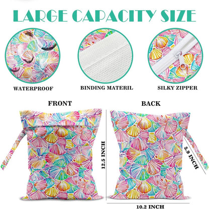 Beach Bags Waterproof Sandproof Large Beach Bag Wet Dry Bags Wet Clothes Bag With Zipper for Swimsuits Travel