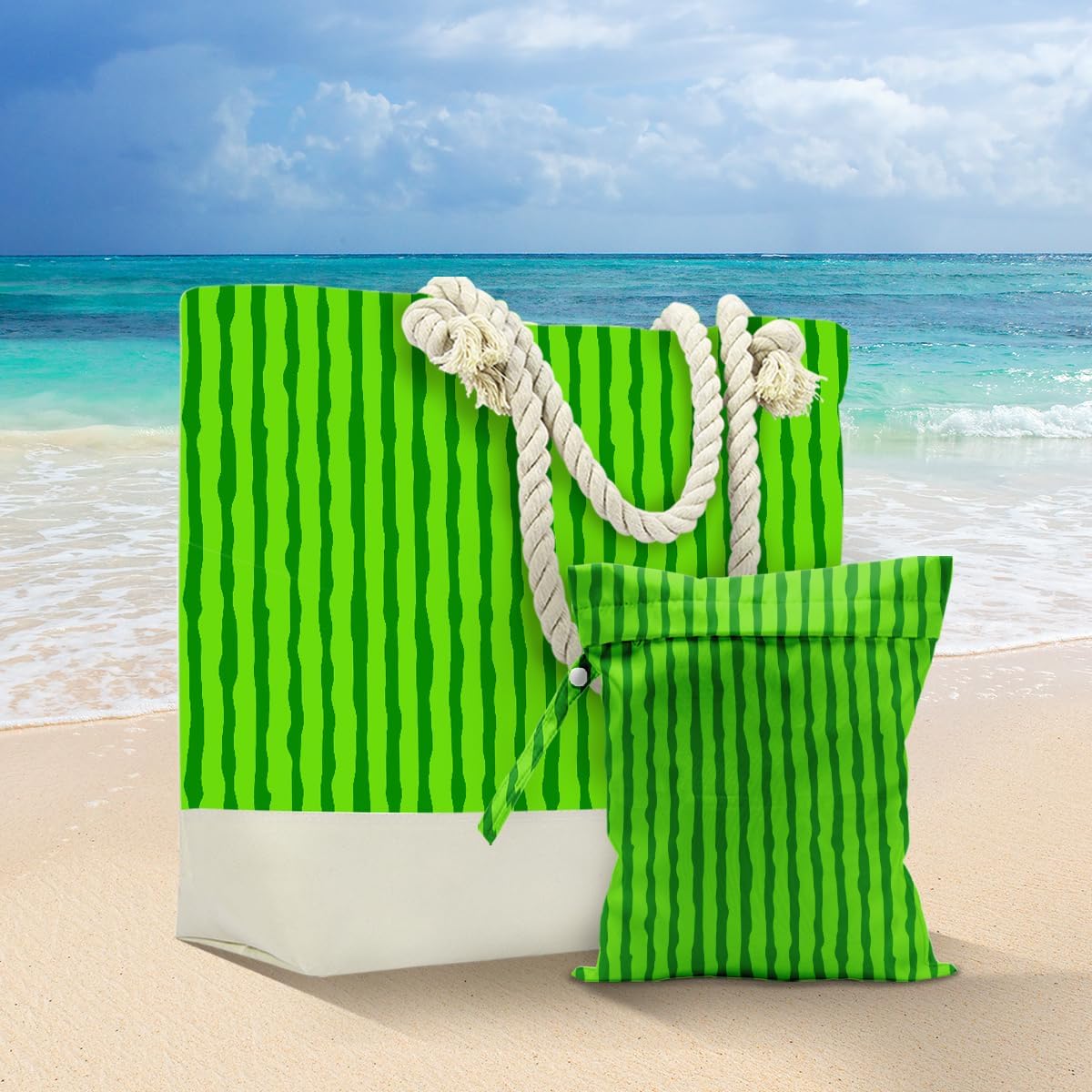 Beach Bags Waterproof Sandproof Large Beach Bag Wet Dry Bags Wet Clothes Bag With Zipper for Swimsuits Travel