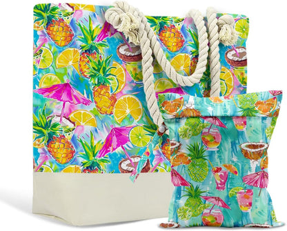 Beach Bags Waterproof Sandproof Large Beach Bag Wet Dry Bags Wet Clothes Bag With Zipper for Swimsuits Travel