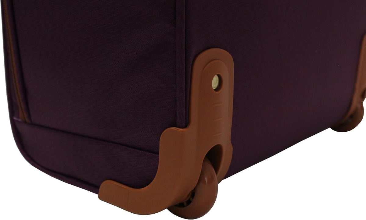 Designer 15 Inch Carry on Suitcase- Small Weekender Overnight Business Travel Luggage- Lightweight 2- Rolling Spinner Wheels Under Seat Bag for Women(Legends Teal)