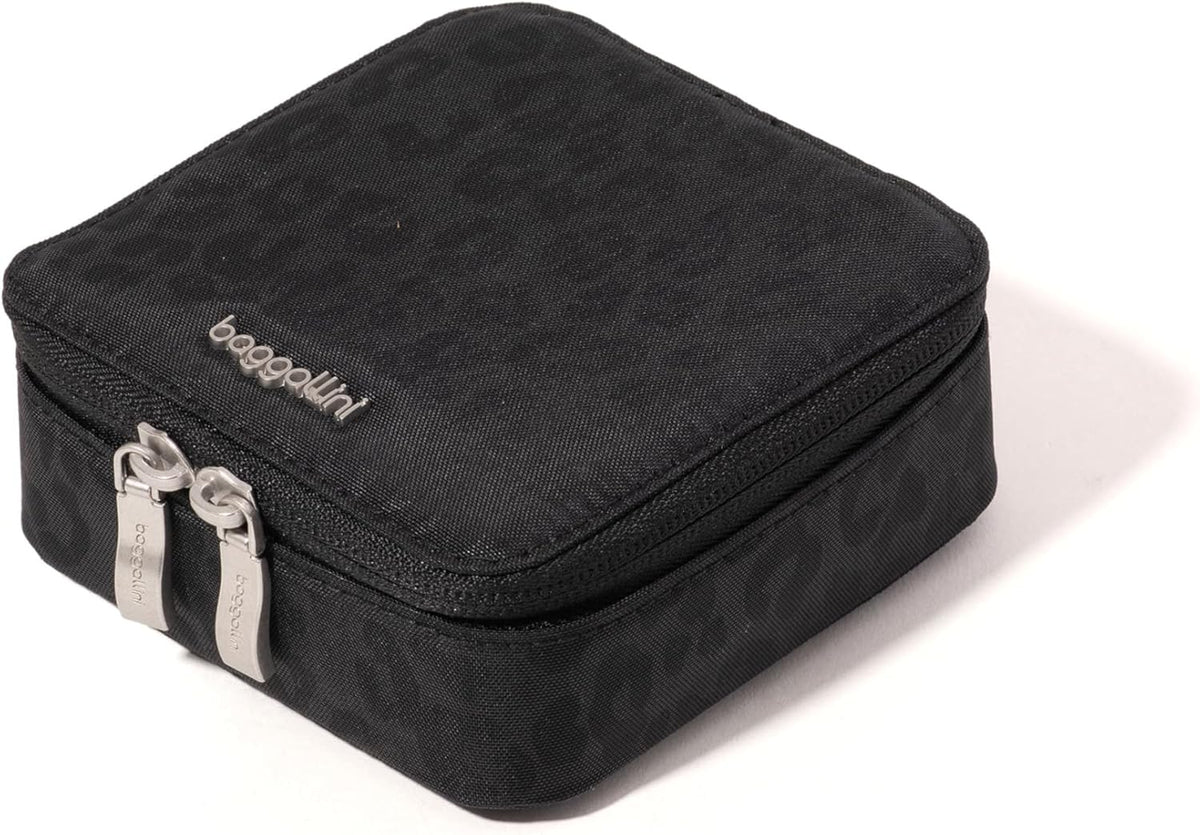 Travel Jewelry Box - Lightweight 4.7”x4.7”x1.9” Travel Jewelry Case