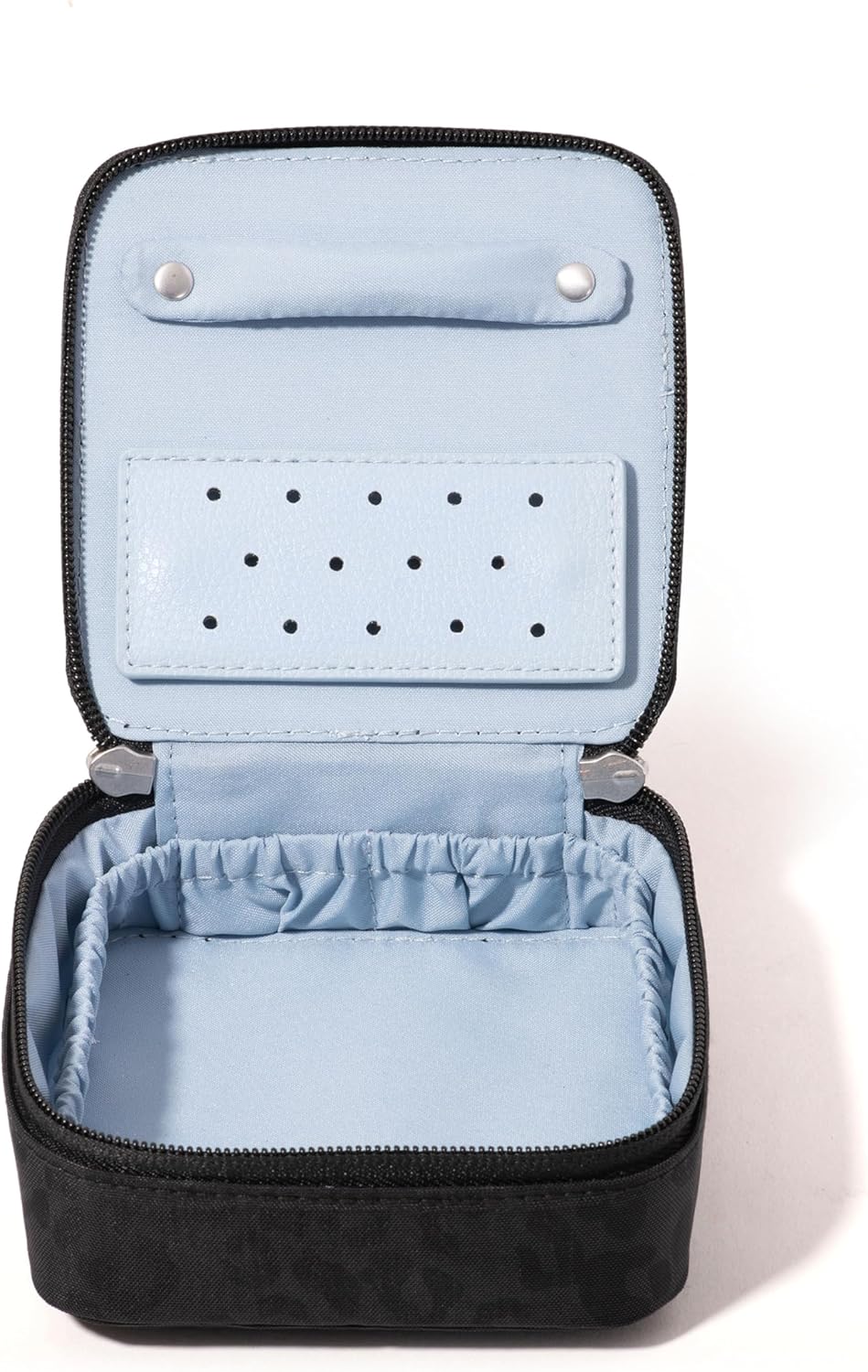 Travel Jewelry Box - Lightweight 4.7”x4.7”x1.9” Travel Jewelry Case