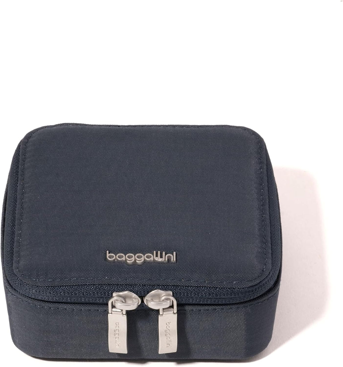 Travel Jewelry Box - Lightweight 4.7”x4.7”x1.9” Travel Jewelry Case