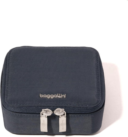 Travel Jewelry Box - Lightweight 4.7”x4.7”x1.9” Travel Jewelry Case