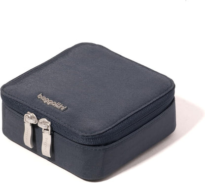 Travel Jewelry Box - Lightweight 4.7”x4.7”x1.9” Travel Jewelry Case