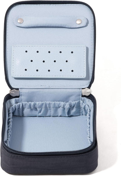 Travel Jewelry Box - Lightweight 4.7”x4.7”x1.9” Travel Jewelry Case