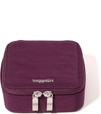 Travel Jewelry Box - Lightweight 4.7”x4.7”x1.9” Travel Jewelry Case