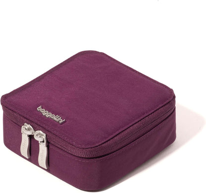 Travel Jewelry Box - Lightweight 4.7”x4.7”x1.9” Travel Jewelry Case