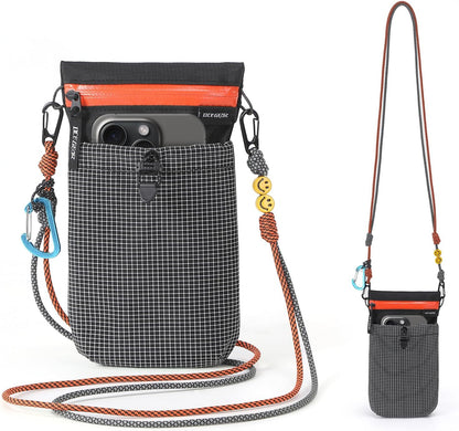 Cell Phone Bag with Strap Lightweight Crossbody Phone Purse with Nylon Lanyard Fits iPhone 12-17 for Travel Casual Walking