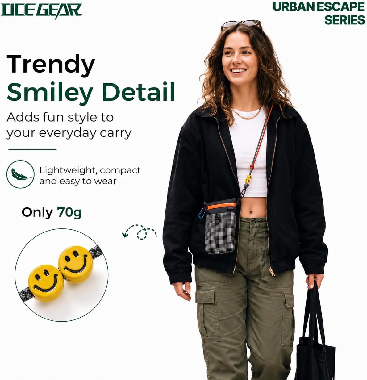 Cell Phone Bag with Strap Lightweight Crossbody Phone Purse with Nylon Lanyard Fits iPhone 12-17 for Travel Casual Walking