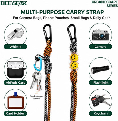 Cell Phone Bag with Strap Lightweight Crossbody Phone Purse with Nylon Lanyard Fits iPhone 12-17 for Travel Casual Walking