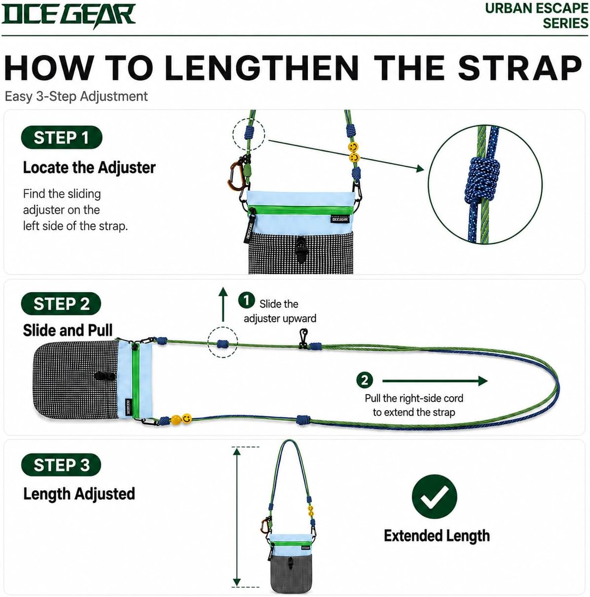 Cell Phone Bag with Strap Lightweight Crossbody Phone Purse with Nylon Lanyard Fits iPhone 12-17 for Travel Casual Walking