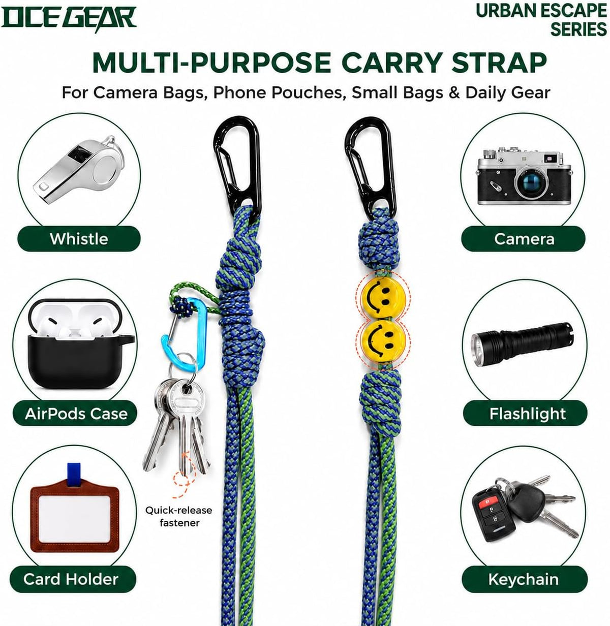 Cell Phone Bag with Strap Lightweight Crossbody Phone Purse with Nylon Lanyard Fits iPhone 12-17 for Travel Casual Walking