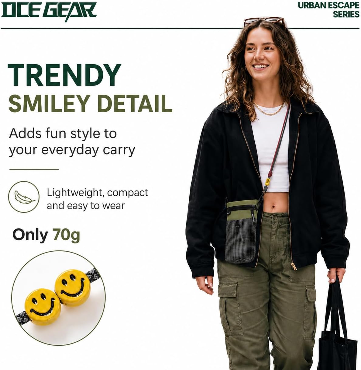 Cell Phone Bag with Strap Lightweight Crossbody Phone Purse with Nylon Lanyard Fits iPhone 12-17 for Travel Casual Walking