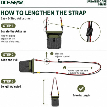 Cell Phone Bag with Strap Lightweight Crossbody Phone Purse with Nylon Lanyard Fits iPhone 12-17 for Travel Casual Walking