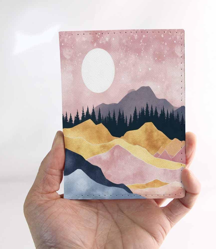 Beach Passport Holder for Travel Turquoise Sea Water PU Leather Passport Cover Wallet Cute Passport Card Holder for Women and Men
