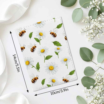 Beach Passport Holder for Travel Turquoise Sea Water PU Leather Passport Cover Wallet Cute Passport Card Holder for Women and Men