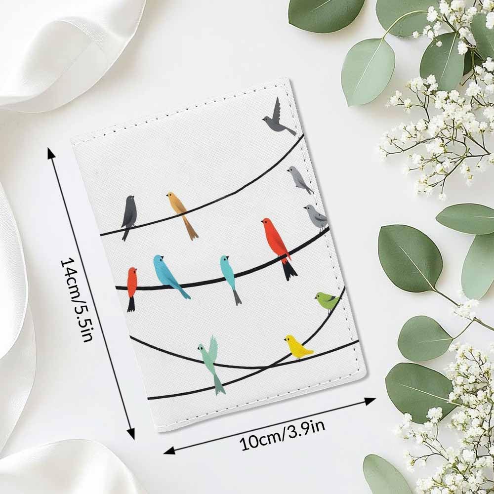 Beach Passport Holder for Travel Turquoise Sea Water PU Leather Passport Cover Wallet Cute Passport Card Holder for Women and Men