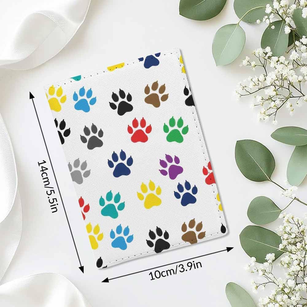 Beach Passport Holder for Travel Turquoise Sea Water PU Leather Passport Cover Wallet Cute Passport Card Holder for Women and Men