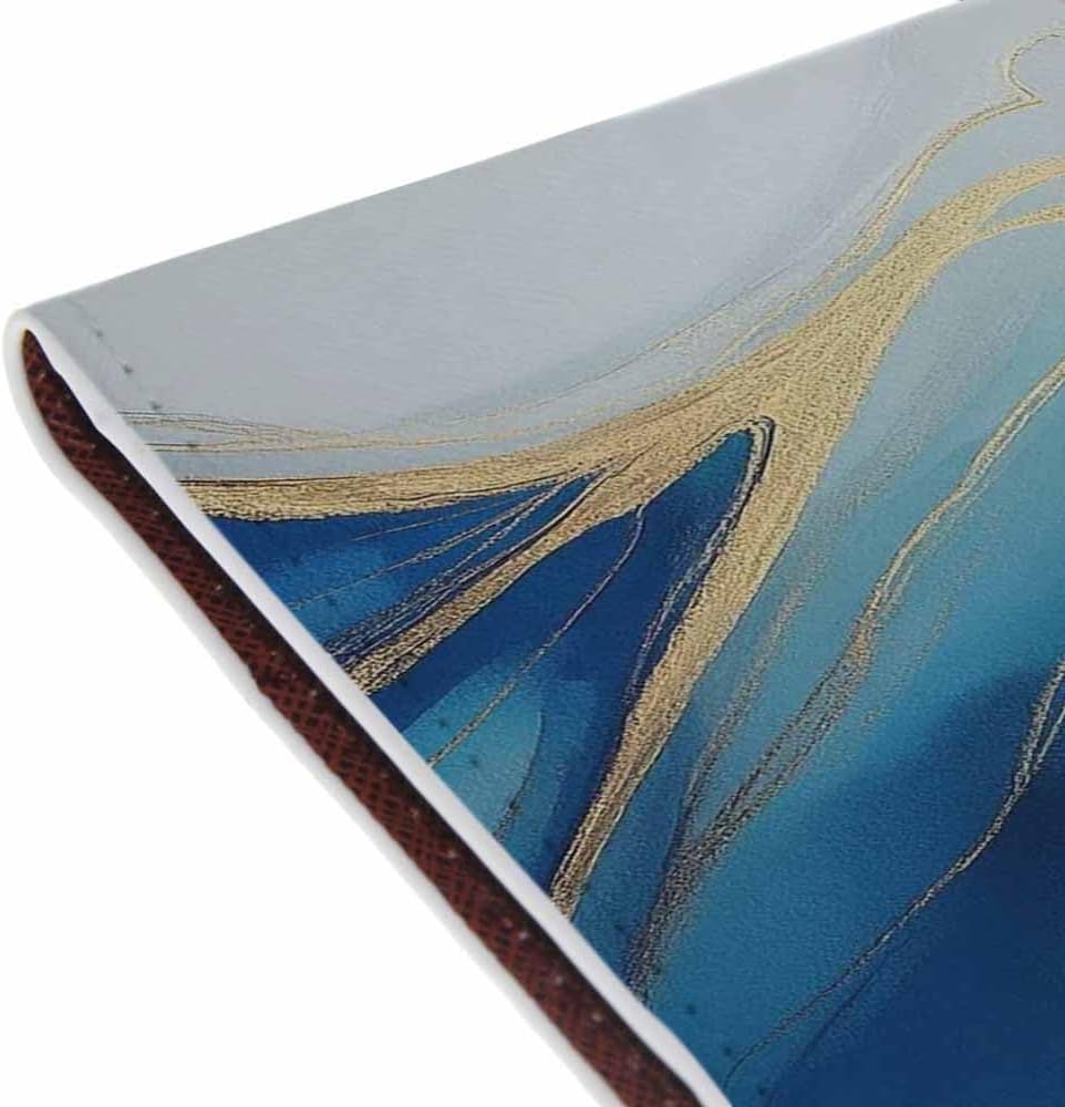 Beach Passport Holder for Travel Turquoise Sea Water PU Leather Passport Cover Wallet Cute Passport Card Holder for Women and Men