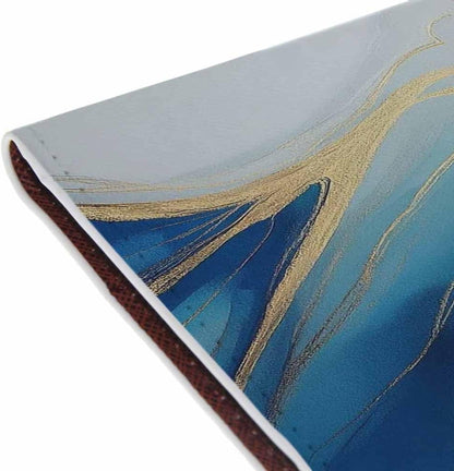 Beach Passport Holder for Travel Turquoise Sea Water PU Leather Passport Cover Wallet Cute Passport Card Holder for Women and Men
