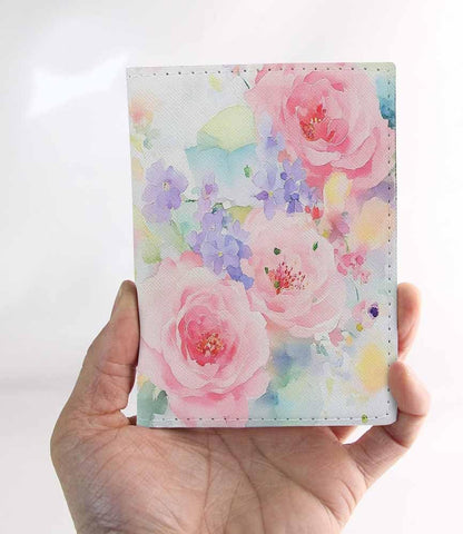 Beach Passport Holder for Travel Turquoise Sea Water PU Leather Passport Cover Wallet Cute Passport Card Holder for Women and Men