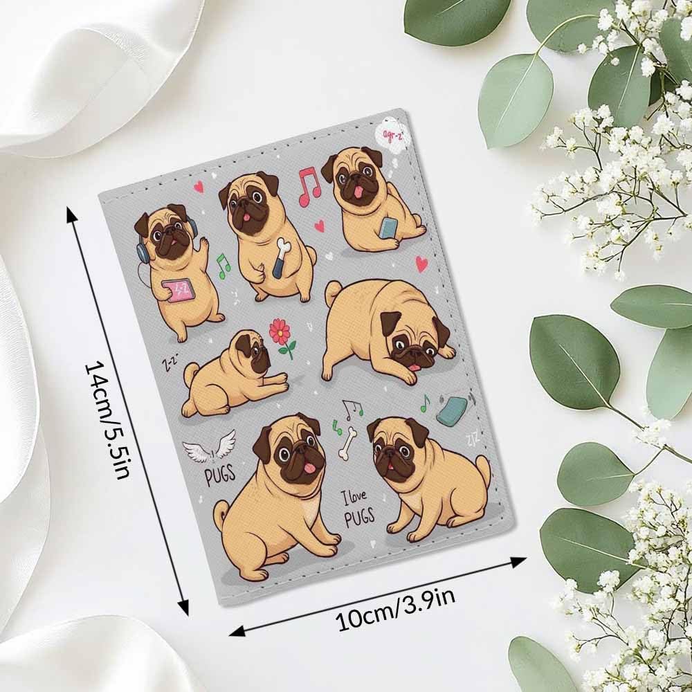 Beach Passport Holder for Travel Turquoise Sea Water PU Leather Passport Cover Wallet Cute Passport Card Holder for Women and Men