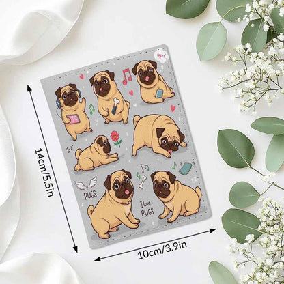Beach Passport Holder for Travel Turquoise Sea Water PU Leather Passport Cover Wallet Cute Passport Card Holder for Women and Men