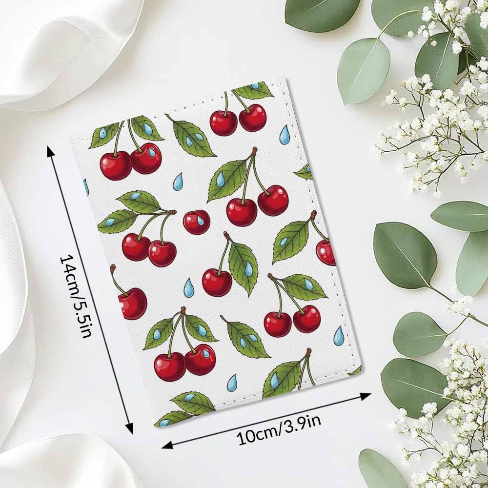 Beach Passport Holder for Travel Turquoise Sea Water PU Leather Passport Cover Wallet Cute Passport Card Holder for Women and Men