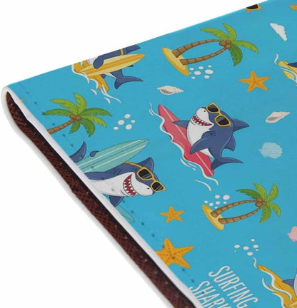 Beach Passport Holder for Travel Turquoise Sea Water PU Leather Passport Cover Wallet Cute Passport Card Holder for Women and Men