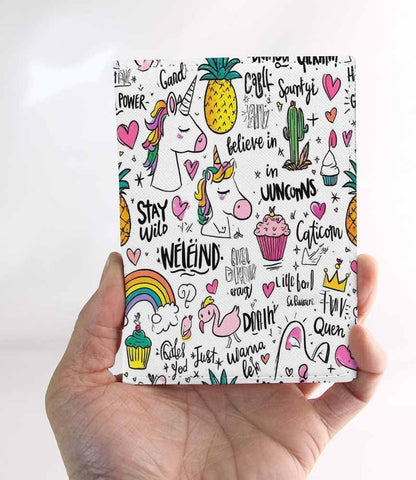 Beach Passport Holder for Travel Turquoise Sea Water PU Leather Passport Cover Wallet Cute Passport Card Holder for Women and Men