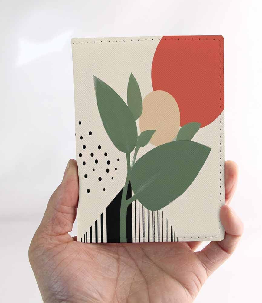 Beach Passport Holder for Travel Turquoise Sea Water PU Leather Passport Cover Wallet Cute Passport Card Holder for Women and Men