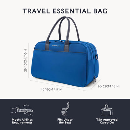 Carry-On Luggage Duffel Bag, Durable & Lightweight Suitcase. Bento Bag, Personal Item Weekender Travel Bag for Men & Women, Dune Khaki