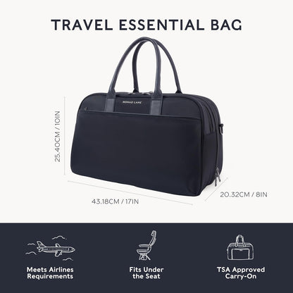 Carry-On Luggage Duffel Bag, Durable & Lightweight Suitcase. Bento Bag, Personal Item Weekender Travel Bag for Men & Women, Dune Khaki