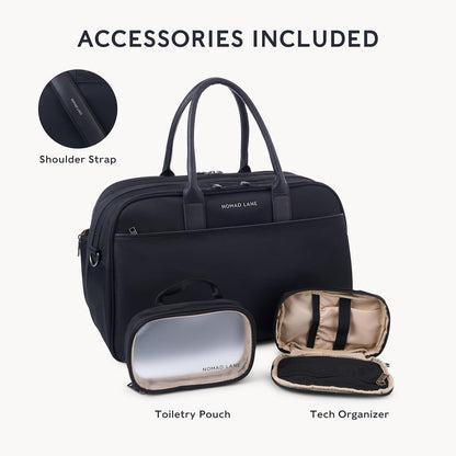 Carry-On Luggage Duffel Bag, Durable & Lightweight Suitcase. Bento Bag, Personal Item Weekender Travel Bag for Men & Women, Dune Khaki