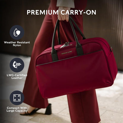 Carry-On Luggage Duffel Bag, Durable & Lightweight Suitcase. Bento Bag, Personal Item Weekender Travel Bag for Men & Women, Dune Khaki