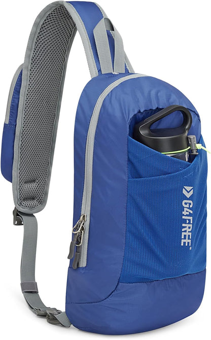 Sling Bag RFID Blocking Lightweight Crossbody Backpack Chest Shoulder Bag for Travel Sports Running | Durable Polyester Fabric, Sports, Running, Daily, Stay Organized, Adjustable Shoulder Straps, Lightweight Shoulder Bag
