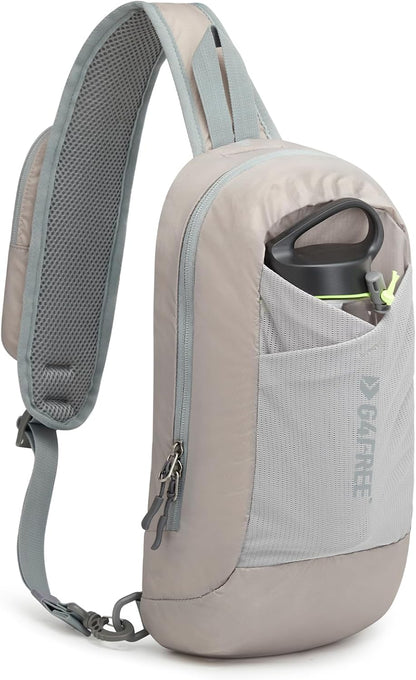 Sling Bag RFID Blocking Lightweight Crossbody Backpack Chest Shoulder Bag for Travel Sports Running | Durable Polyester Fabric, Sports, Running, Daily, Stay Organized, Adjustable Shoulder Straps, Lightweight Shoulder Bag