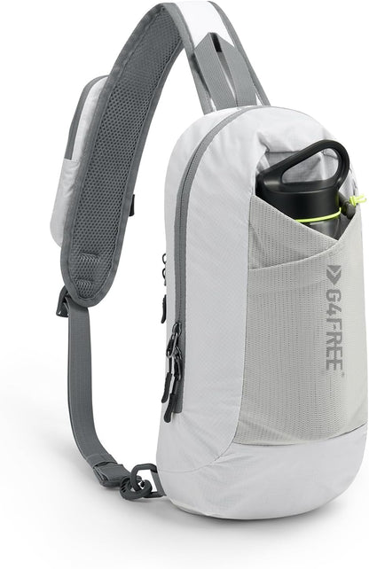 Sling Bag RFID Blocking Lightweight Crossbody Backpack Chest Shoulder Bag for Travel Sports Running | Durable Polyester Fabric, Sports, Running, Daily, Stay Organized, Adjustable Shoulder Straps, Lightweight Shoulder Bag