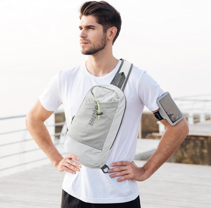 Sling Bag RFID Blocking Lightweight Crossbody Backpack Chest Shoulder Bag for Travel Sports Running | Durable Polyester Fabric, Sports, Running, Daily, Stay Organized, Adjustable Shoulder Straps, Lightweight Shoulder Bag