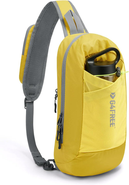 Sling Bag RFID Blocking Lightweight Crossbody Backpack Chest Shoulder Bag for Travel Sports Running | Durable Polyester Fabric, Sports, Running, Daily, Stay Organized, Adjustable Shoulder Straps, Lightweight Shoulder Bag